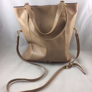 Tommy Hilfiger Taupe Light Brown Tote Cross Body